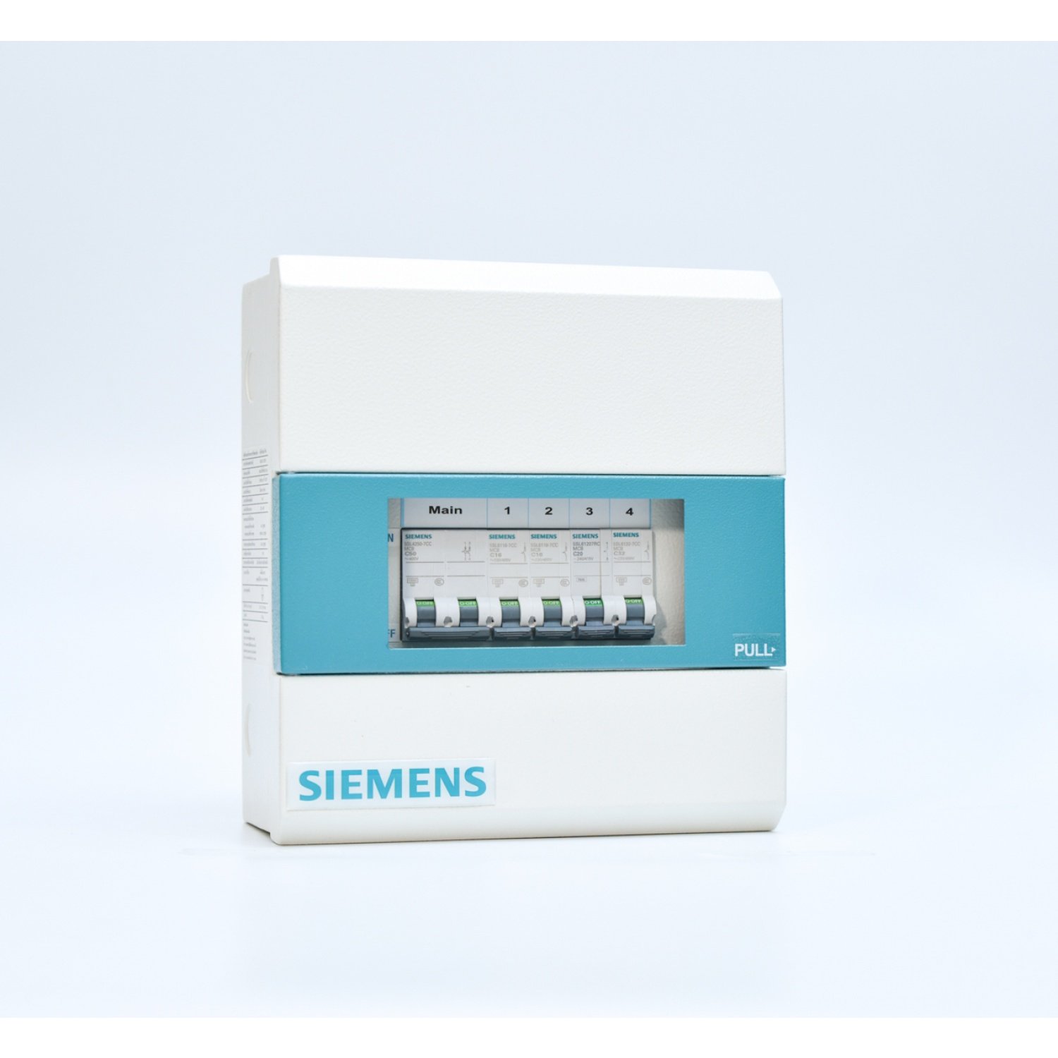 SIEMENS ตู้คอนซูเมอร์ยูนิต ครบชุด 4 ช่องเมน 50 แอมป์