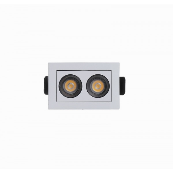 EILON ดาวน์ไลท์ 2x2W แสงวอร์ม รุ่นTL-2202/WH สีขาว