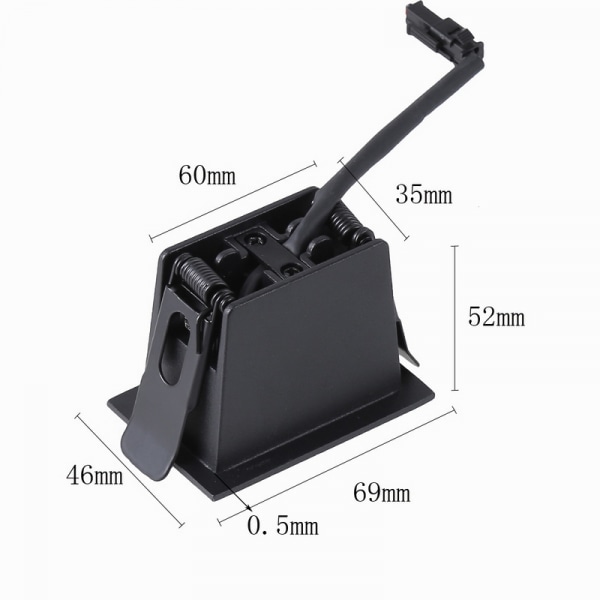 EILON ดาวน์ไลท์ 2x2W แสงวอร์ม รุ่นTL-2202/BK สีดำ
