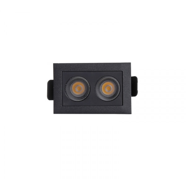 EILON ดาวน์ไลท์ 2x2W แสงวอร์ม รุ่นTL-2202/BK สีดำ