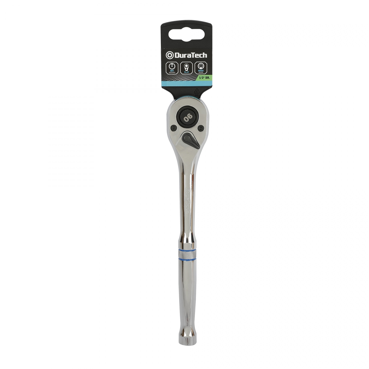 Duratech ด้ามบ๊อกซ์ 90 ฟัน ( ด้ามฟรี ) ขนาด 1/2 นิ้ว รุ่น DTMTQRR1290