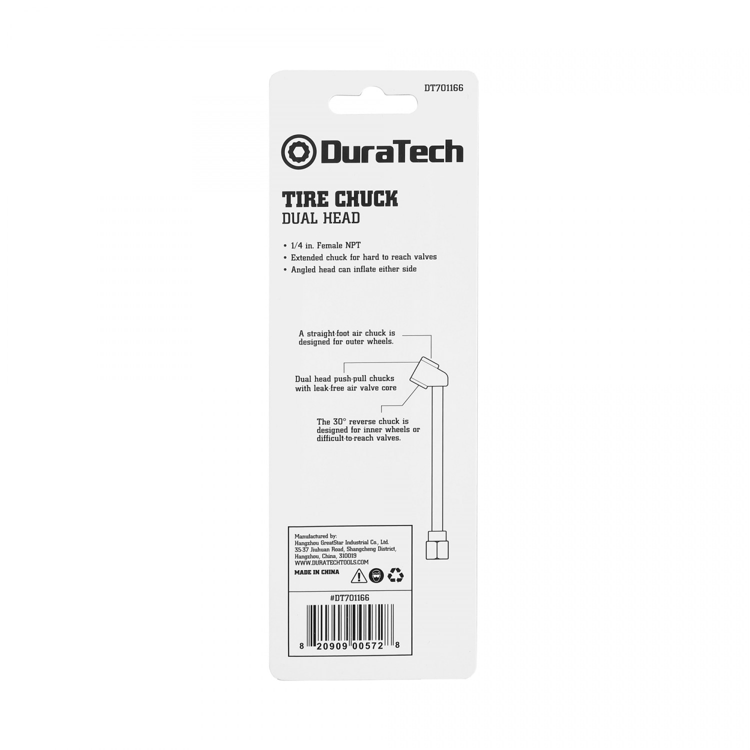 Duratech หัวเติมลมยาง รุ่น DT701166
