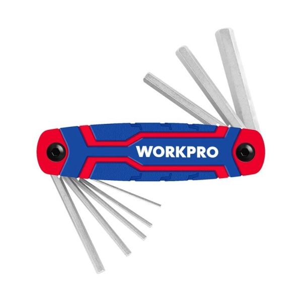 WORKPRO ชุดประแจแอลหกเหลี่ยม ชุด 8 ชิ้น HEX KEY SET(METRIC) รุ่น WP222019