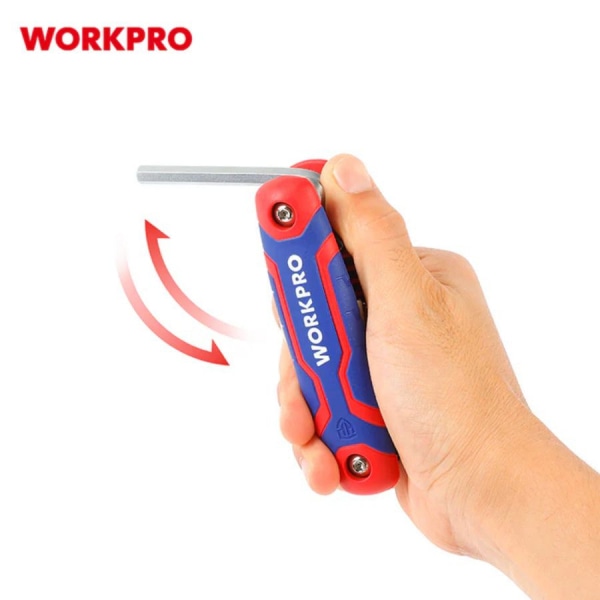 WORKPRO ชุดประแจแอลหกเหลี่ยม ชุด 8 ชิ้น HEX KEY SET(METRIC) รุ่น WP222019