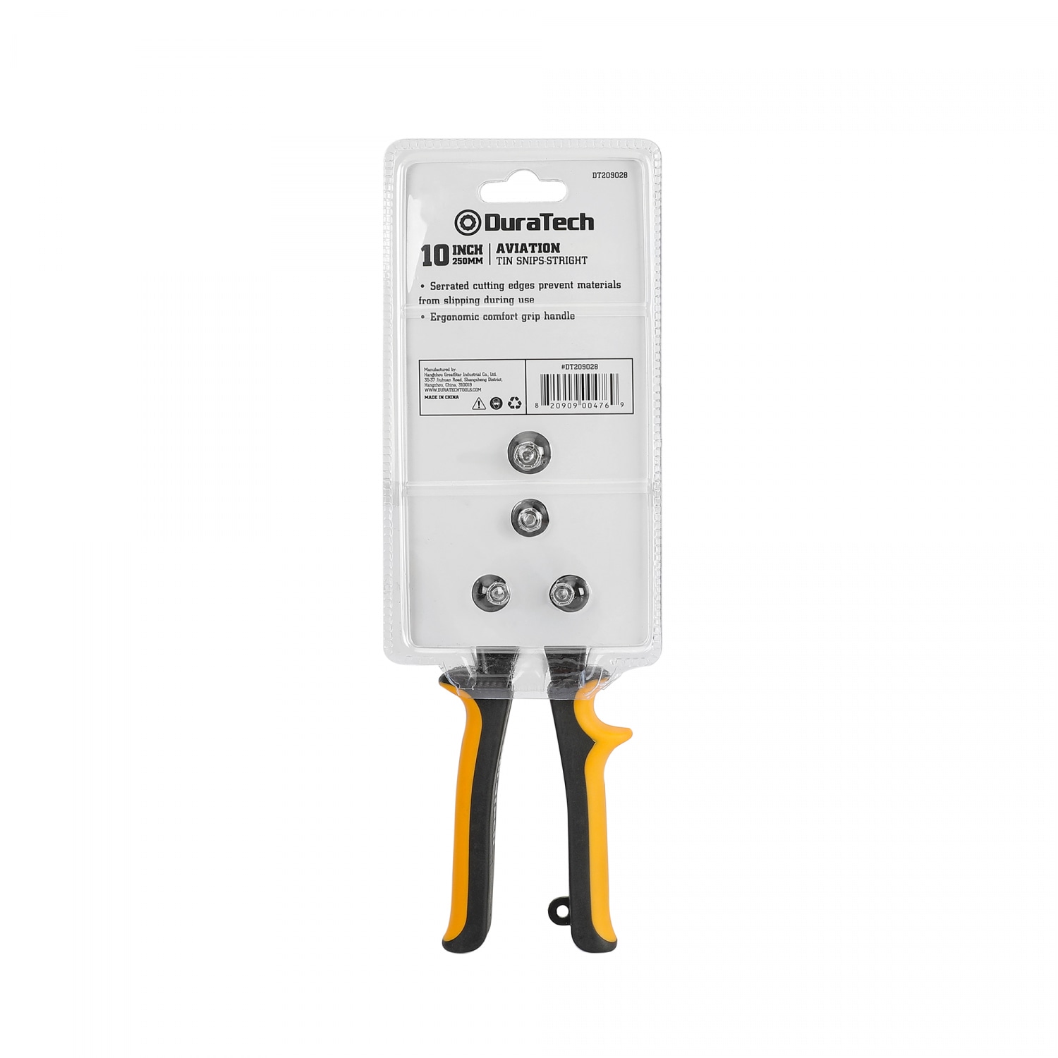 Duratech กรรไกรตัดโลหะแบบตรง ขนาด 250 มม. (10 นิ้ว) รุ่น DT209028