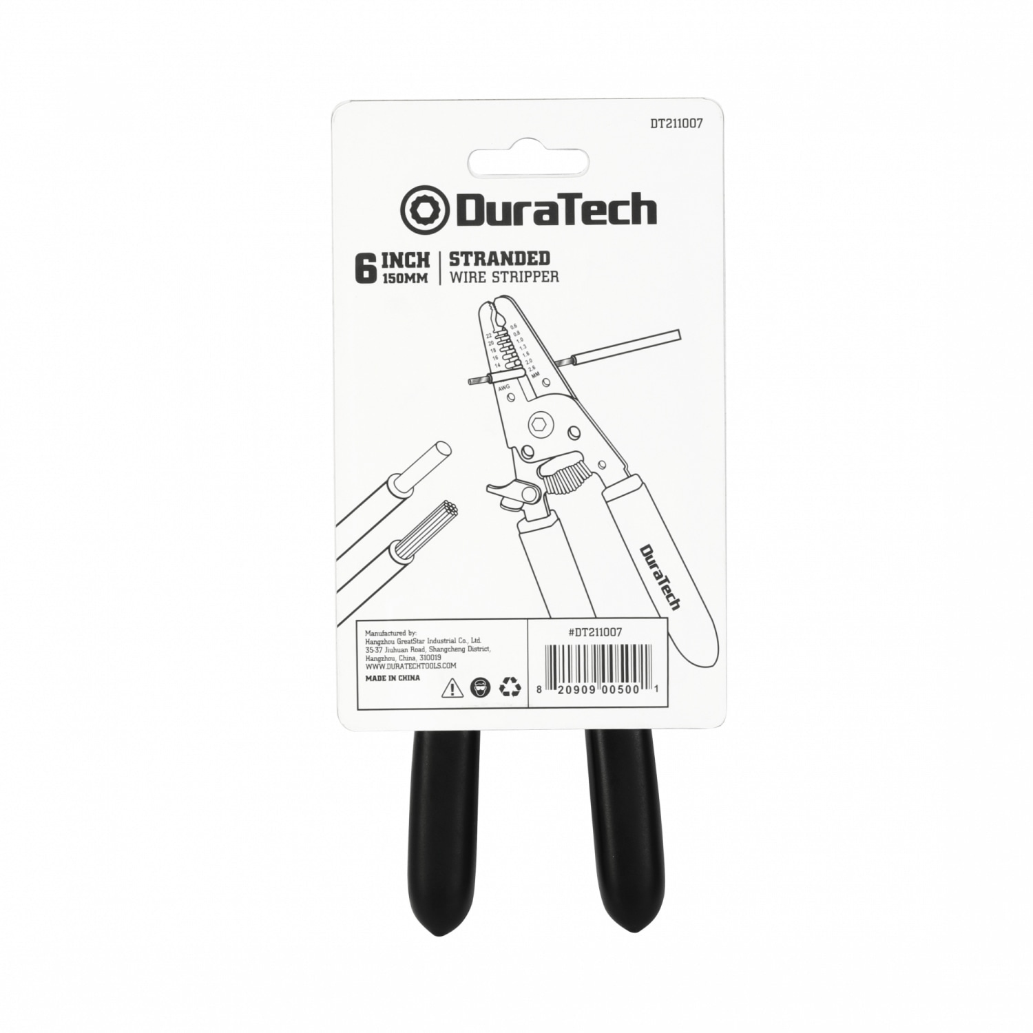 Duratech คีมปอกสายไฟ ขนาด 6 นิ้ว (150 มม.) รุ่น DT211007