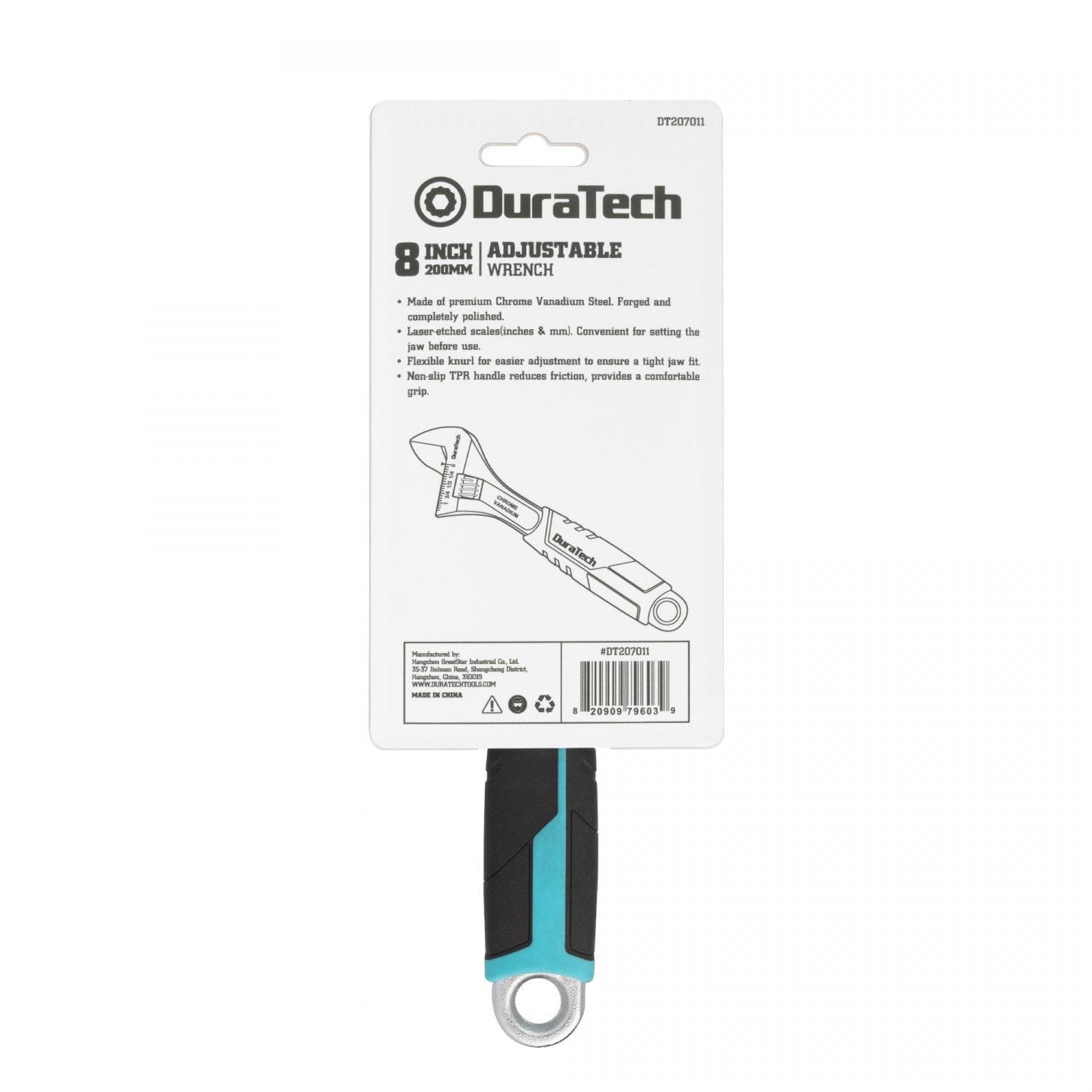 Duratech ประแจเลื่อน CR-V ขนาด 210มม. 8นิ้ว รุ่น DT207011