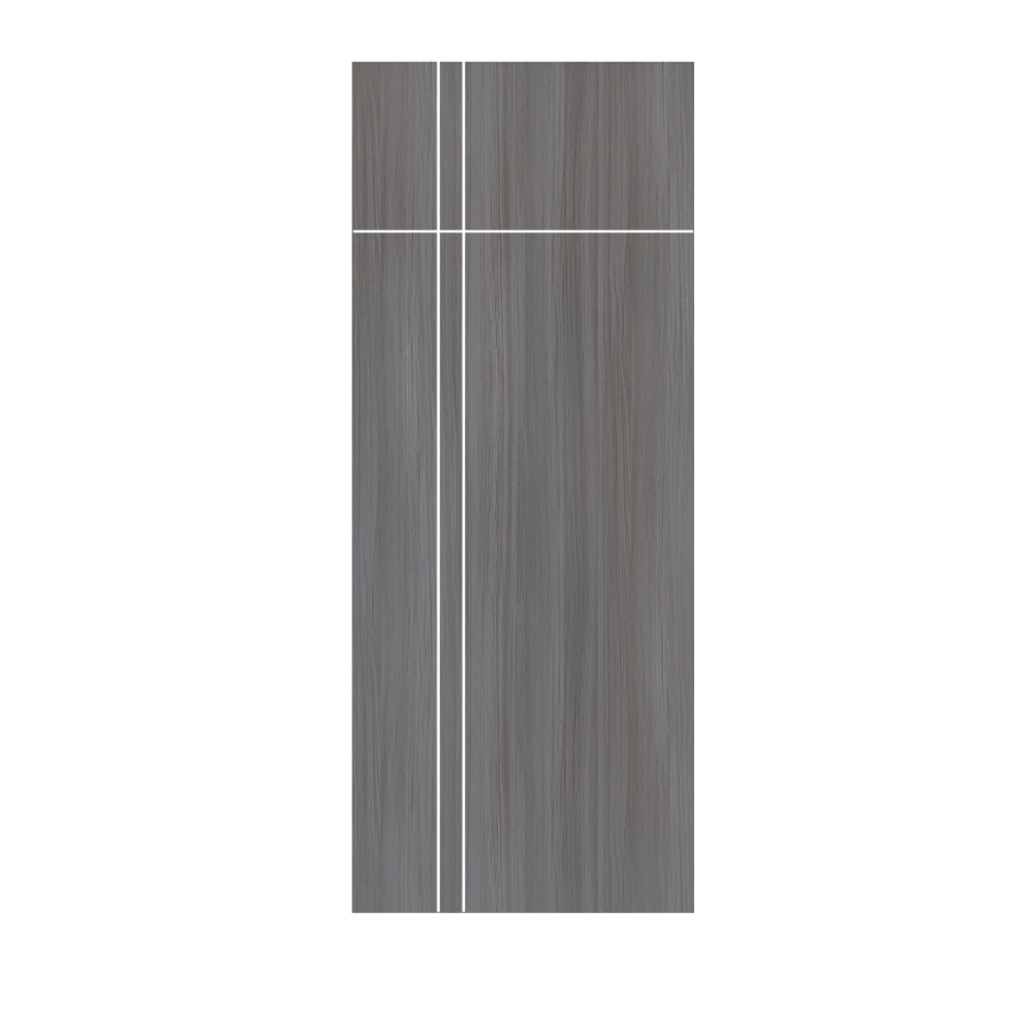 LWD ประตู UPVC ห้องน้ำ Light Gray ลาย 3 ขนาด 80x200 ซม.