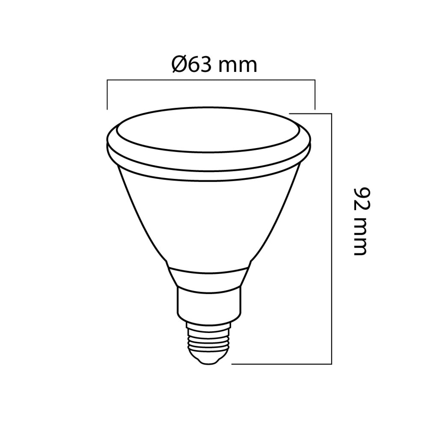 TOSHIBA หลอดไฟ LED E27 PAR20 7 วัตต์ แสงวอร์มไวท์