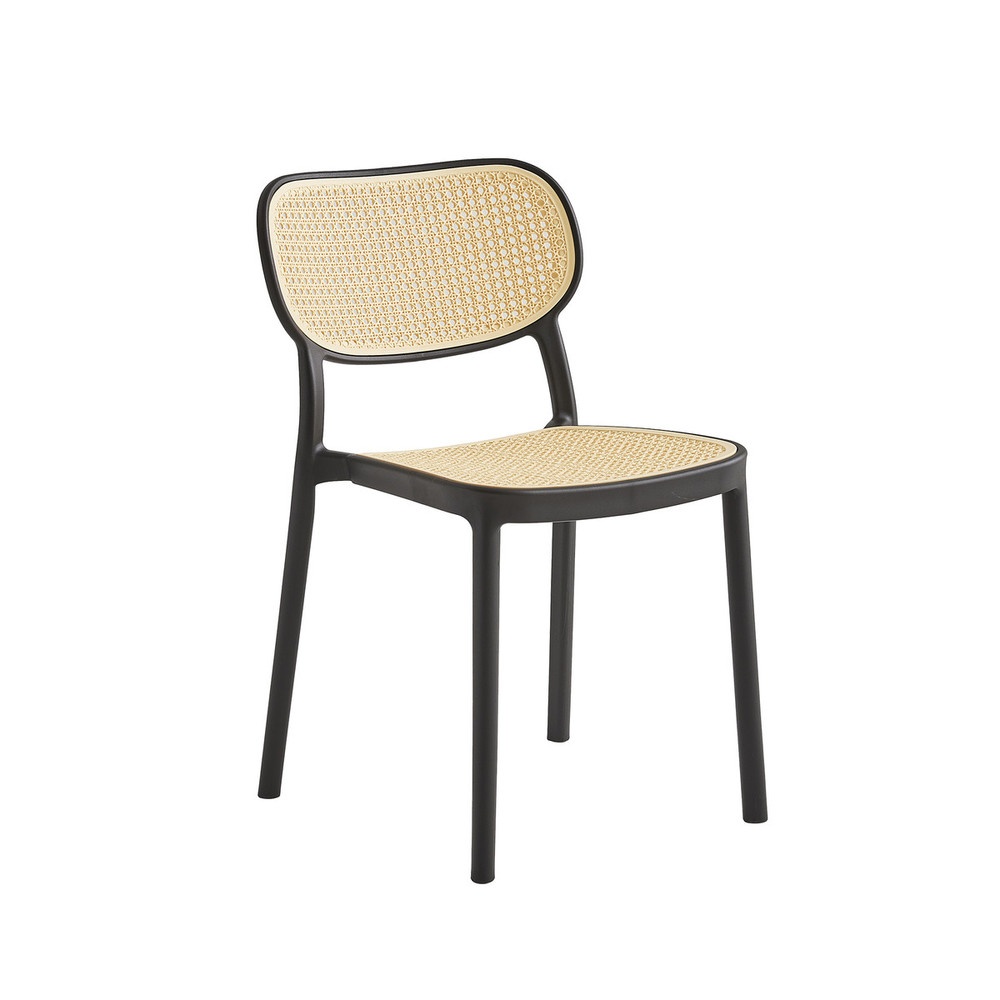 Pulito เก้าอี้พลาสติก รุ่น Gigi-02 ขนาด 53.8x47.5x78 ซม. สีดำ