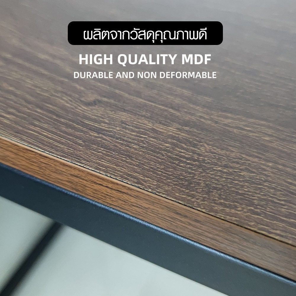 SMITH โต๊ะทำงานพร้อมชั้นวางของ รุ่น DARY ขนาด 50x100x73ซม. สีโอ๊ค