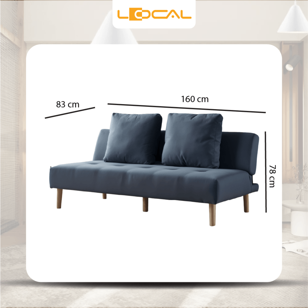 LOCAL โซฟาปรับระดับ BG1 78x160x83cm สีเทา