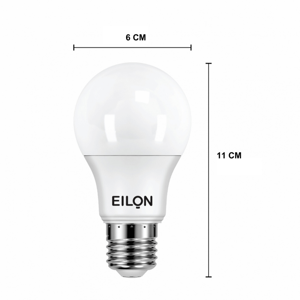 EILON หลอด LED Bulb 9W ขั้ว E27 รุ่น A60 เเสงเดย์ไลท์ แพ็ค 2 หลอด