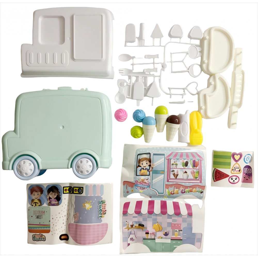 TOYS ของเล่นชุดอุปกรณ์ไอศกรีม รุ่น 922-83 ขนาด 25x11x24.5 ซม. คละสี