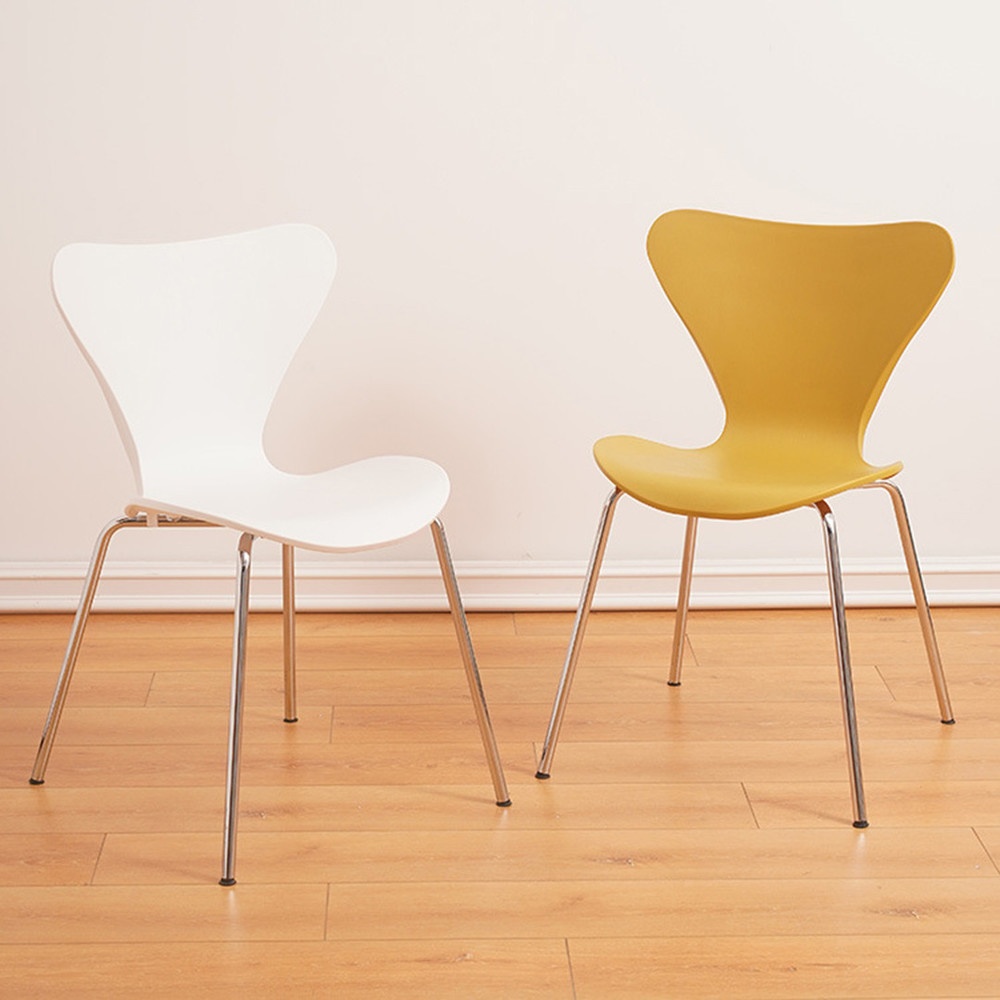 PULITO เก้าอี้พลาสติก รุ่น CURVEY-02 ขนาด 50x52x81 ซม. สีเหลือง