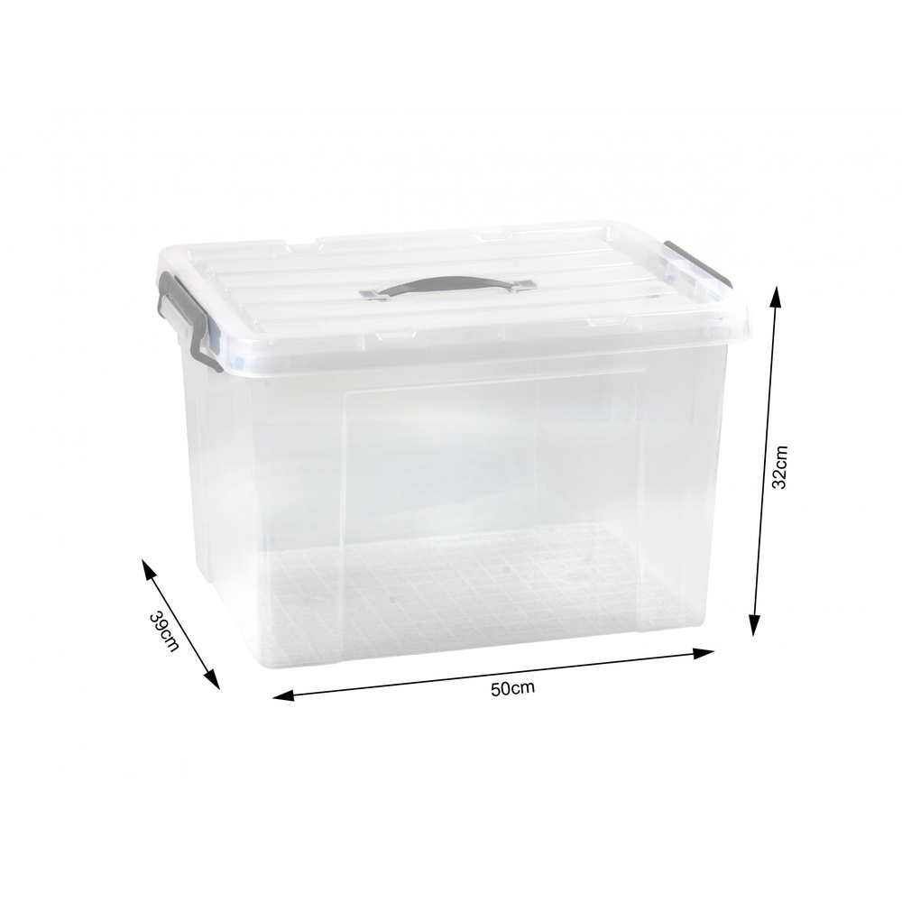 GOME กล่องเก็บของอเนกประสงค์ 44ลิตร รุ่น TG51025
ขนาด 53x38.5x33ซม. สีใส