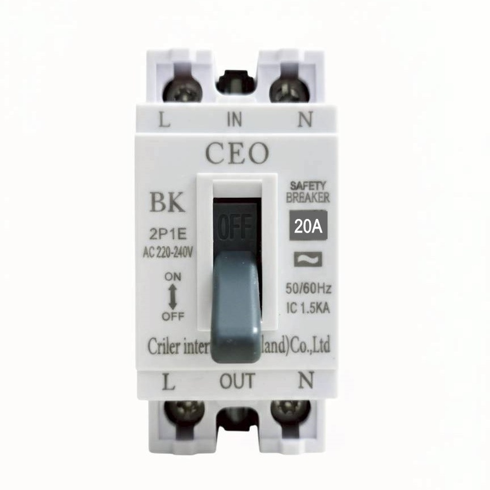 CEO เบรคเกอร์ 2P 20A รุ่น BK-20A สีดำ