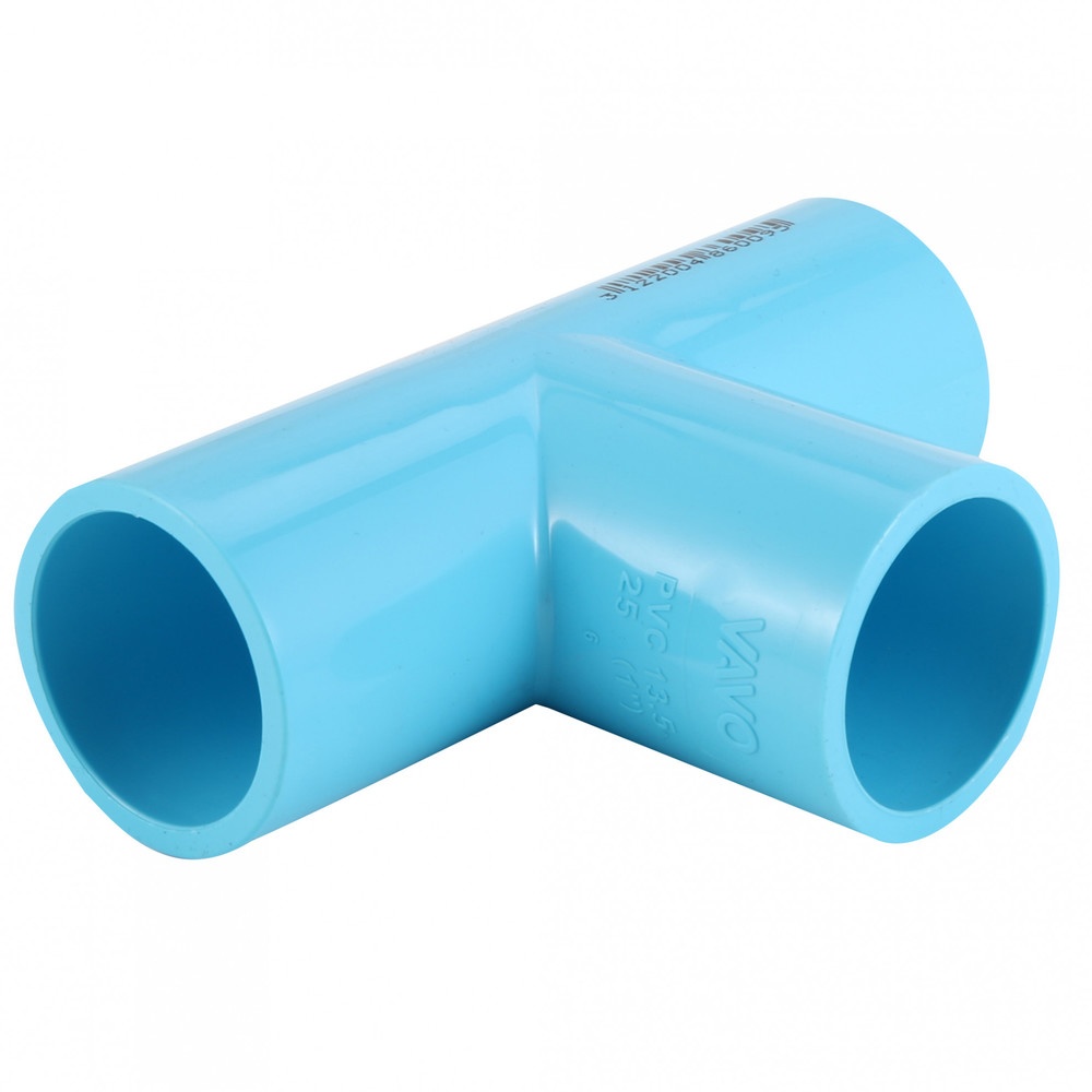 VAVO สามทาง 90 หนา 3/4"(20) สีฟ้า (แพ็ค5)