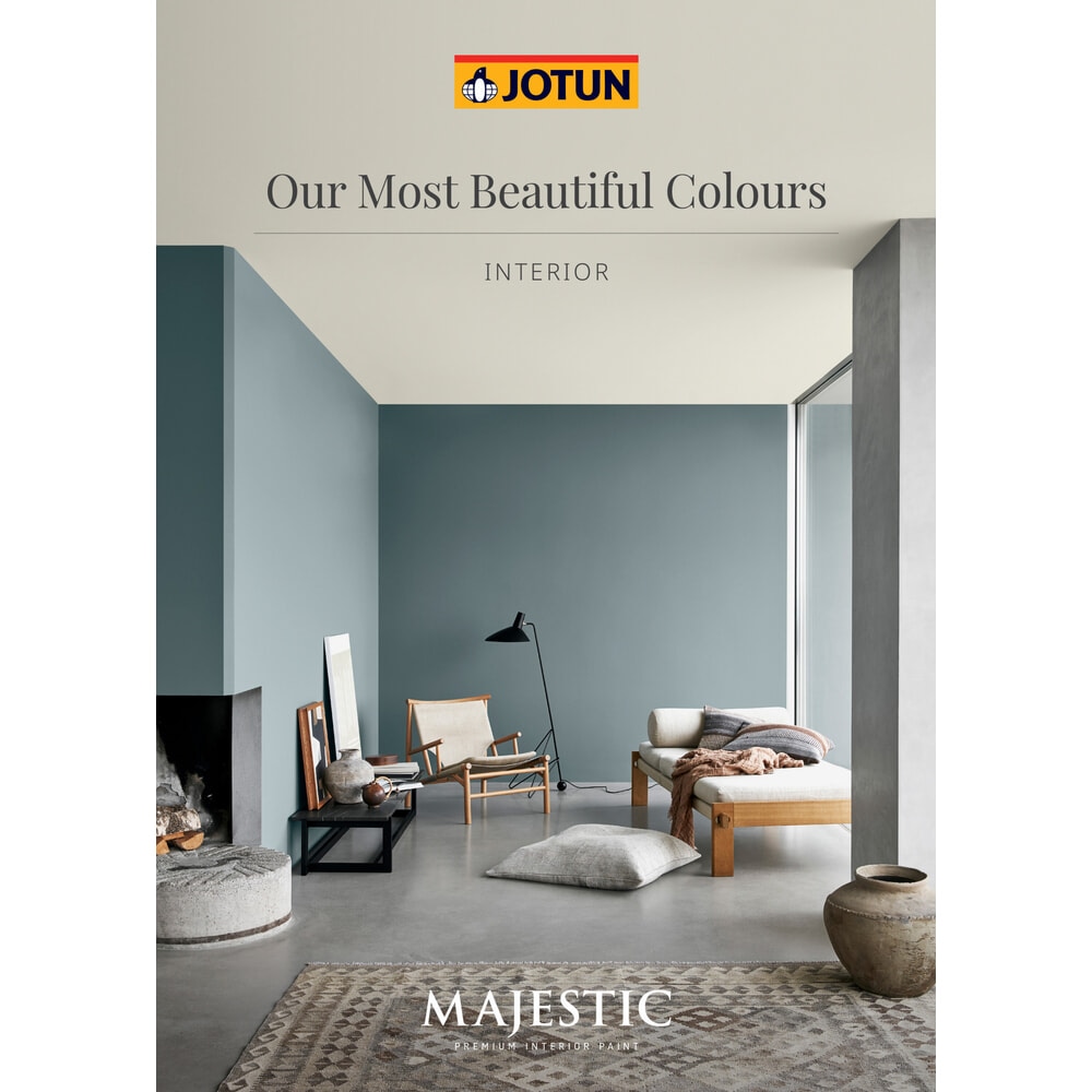 Jotun สีน้ำภายใน มาเจสติก เพียว คัลเลอร์ ด้าน 3.6 ลิตร เบส A