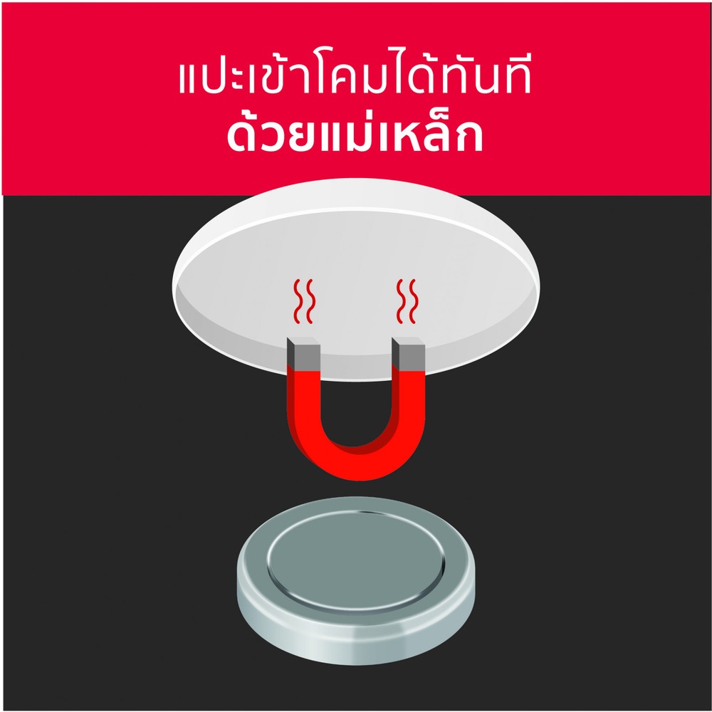 LAMPTAN หลอดไฟเพดาน แผงแม่เหล็ก LED LENS 24W รุ่นไลท์ทริค แสงเดย์ไลท์