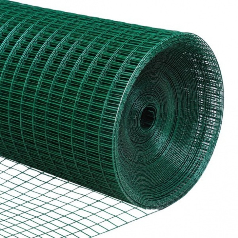 ปืนใหญ่ ตาข่ายสี่เหลี่ยมเคลือบ PVC ตา 1นิ้ว ขนาด 90ซม.x10เมตร