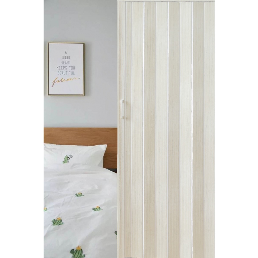 Davinci ฉากกั้นแอร์แบบทึบ BC-PFD6-WGY12 ขนาด 120×200×0.6ซม. สีขาวเทา