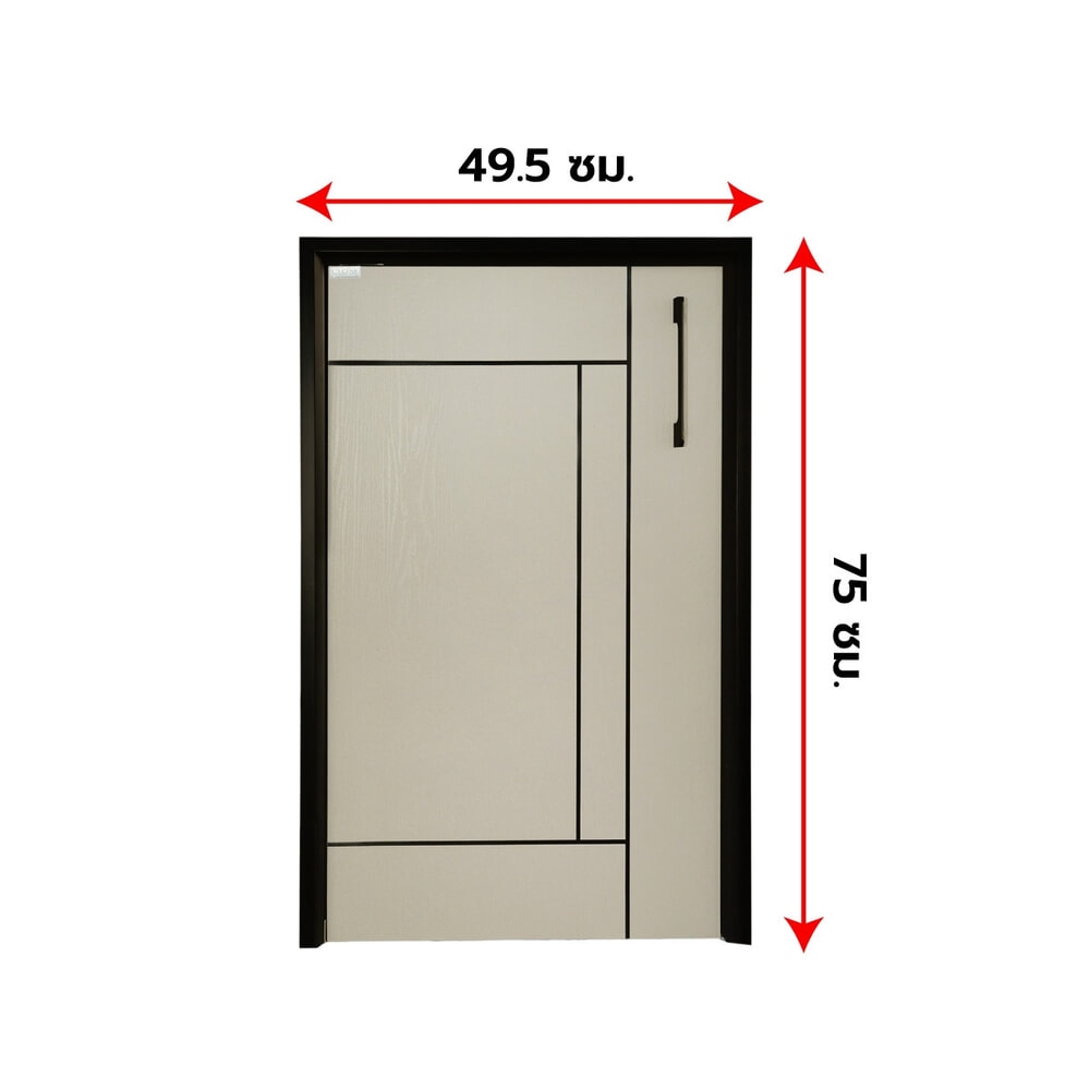 CLOSE บานถังแก๊ส UPVC LABARIS ขนาด 49.5x75 ซม. สีเบจ