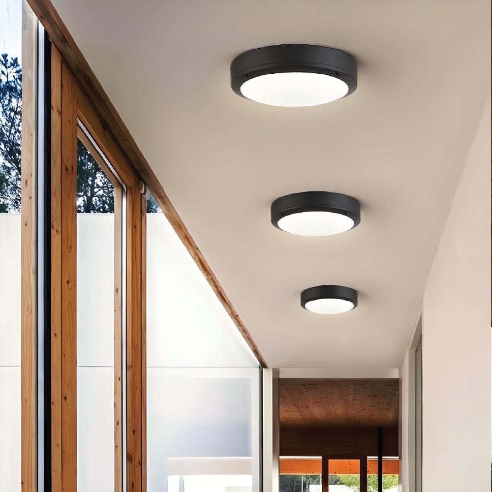 EILON ดาวน์ไลท์ LED แบบลอยหน้ากลม 8 นิ้ว 18W รุ่นTP-CDW-SB-18DL แสงเดย์ไลท์ สีดำ