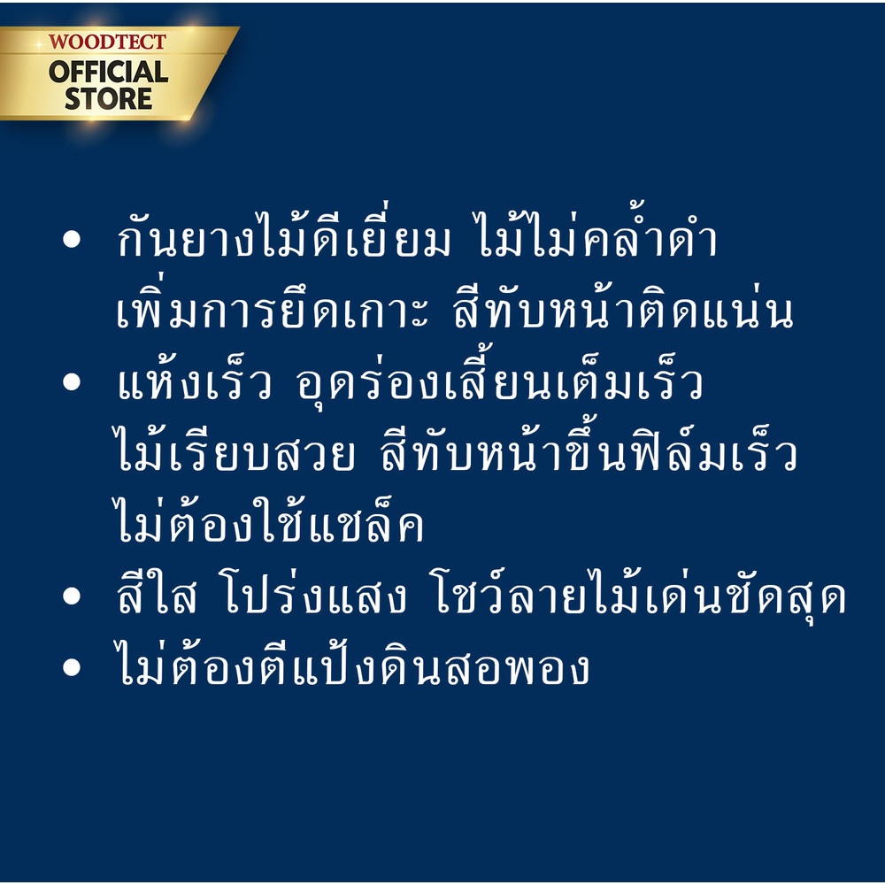 Woodtect วูดเทค สีรองพื้น ไฮบริด ควิ๊กไพรเมอร์ WW-5000 1กล. สีใส