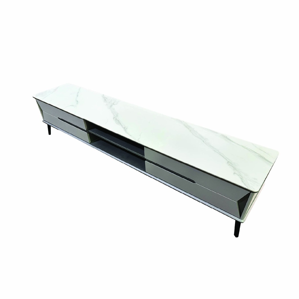DELICATO ตู้วางทีวี รุ่น TARO ขนาด 200x40x42 ซม. สีเทาอ่อน
