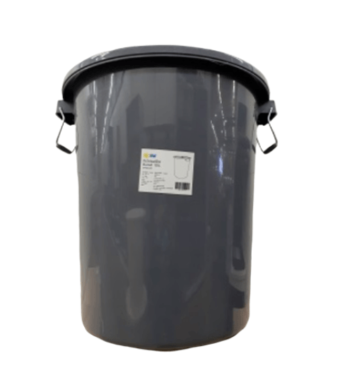 GOME ถังน้ำกลมฝาล็อค 75 ลิตร ขนาด 51.x51.5x54.5 ซม. สีเทา
