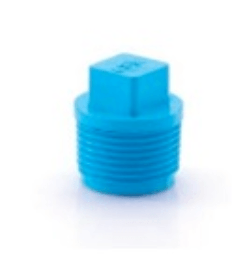 SCG ปลั๊กอุดพีวีซีเกลียวนอก หนา 1"(25) ชั้น 13.5 สีฟ้า