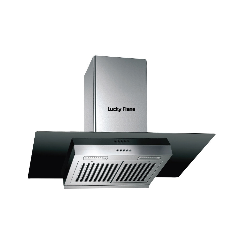 LUCKY FLAME เครื่องดูดควันติดผนัง รุ่น RG-901S ขนาด 90 ซม.สีดำ