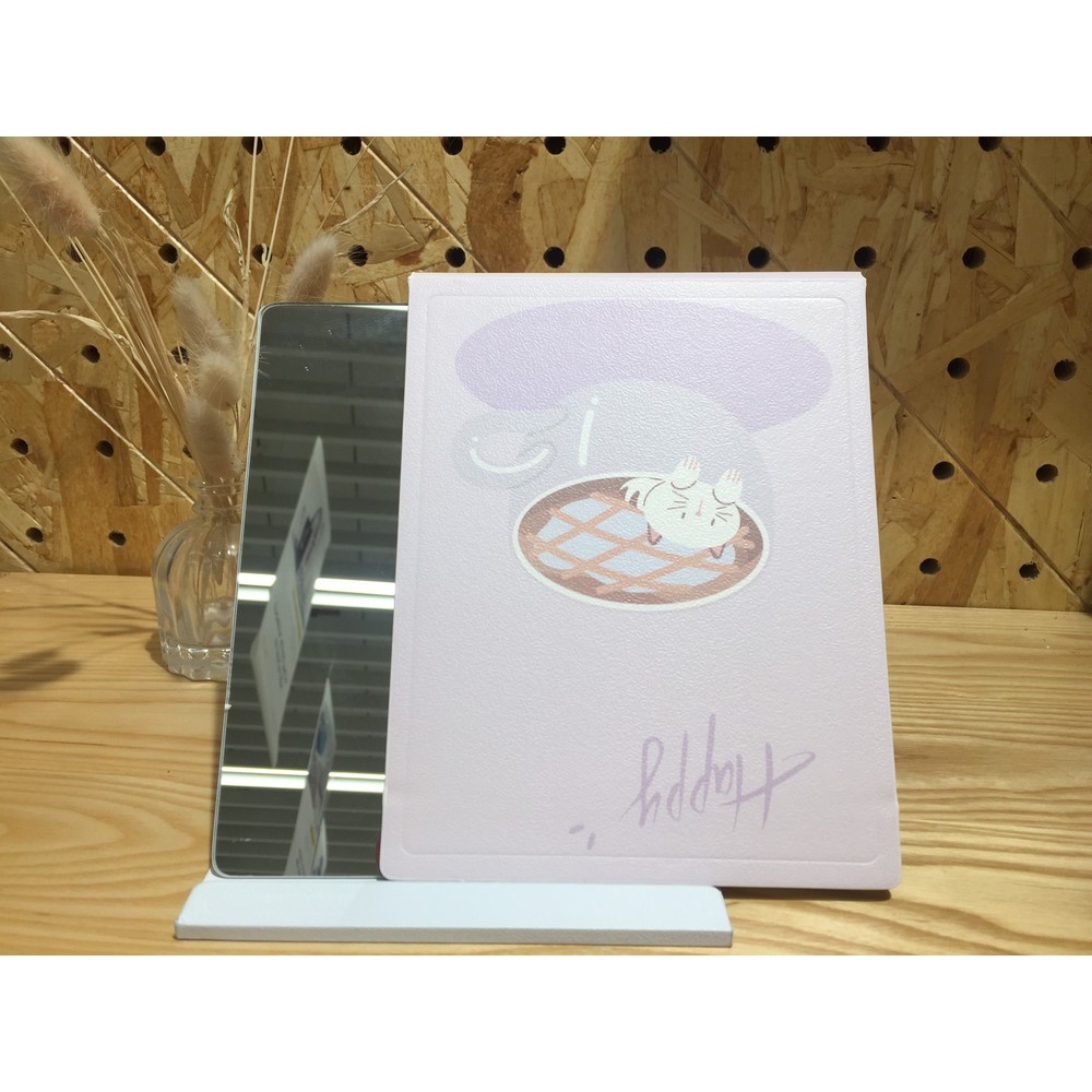 USUPSO กระจกตั้งโต๊ะขอบหนาพับเก็บได้ ขนาด 21x15x1 (#BD)
