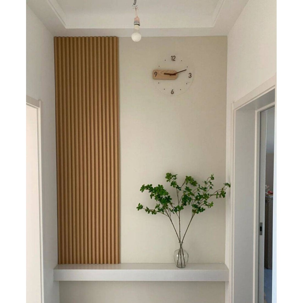 GREAT WOOD ไม้ครอบฉาก WPC สีไม้โอ๊คอ่อน รุ่นYJ-9290-8 ขนาด2.5*290*2.5 ซม.
