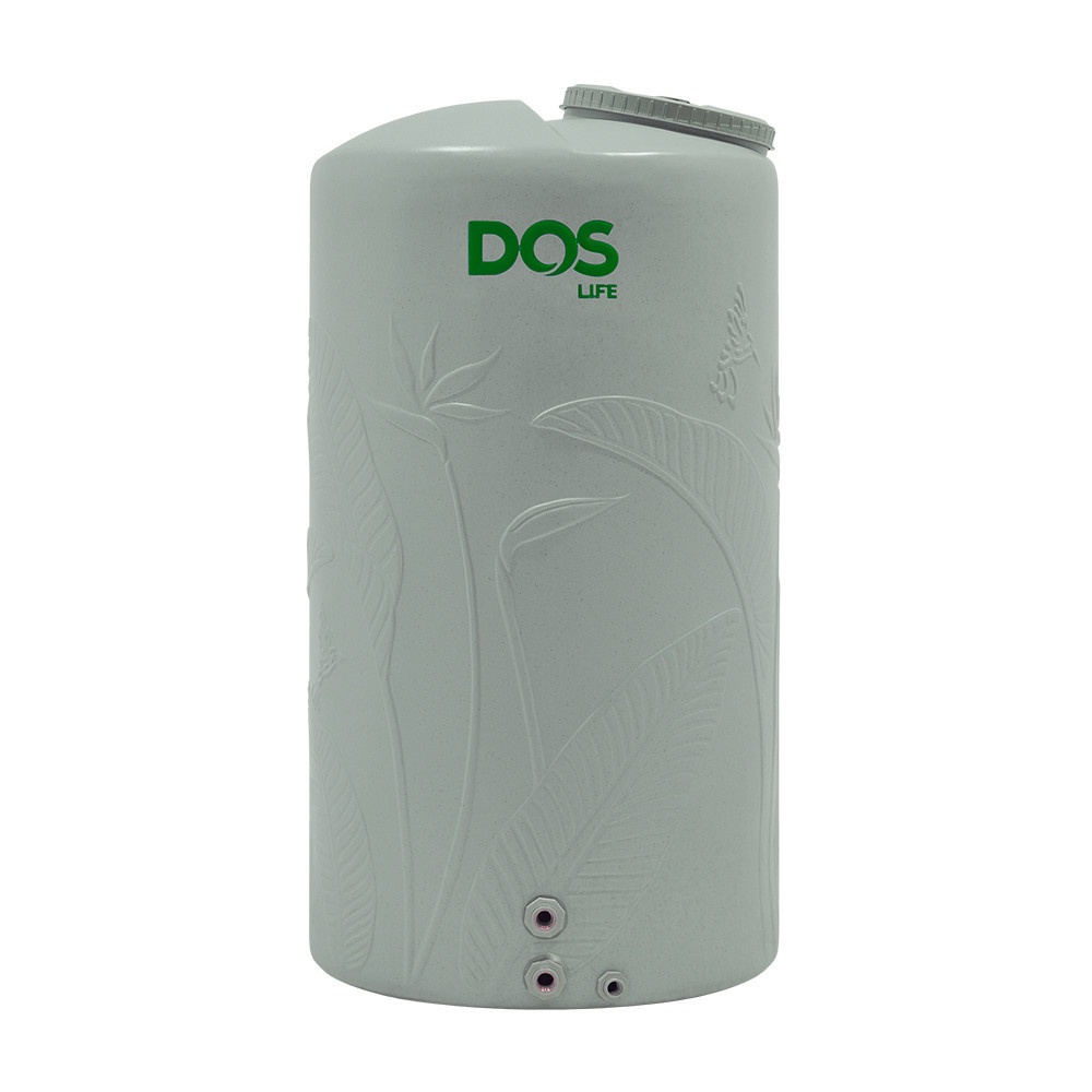 DOS ถังเก็บน้ำบนดินลายแกรนิต Paradise Silver Combac ขนาด 1000L สี Granite Gray
