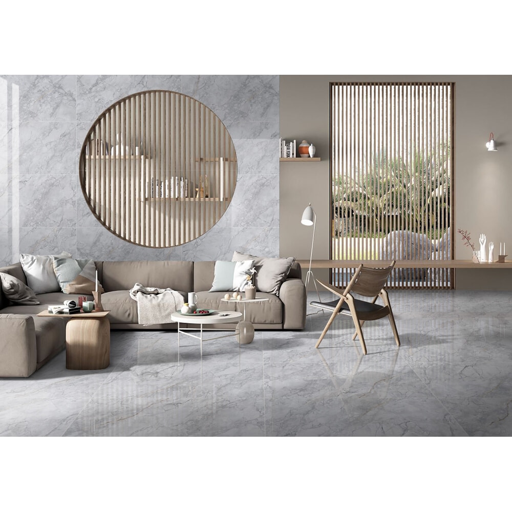 La Arezza 75X150 ซม.กระเบื้องพอร์ซเลน รุ่น Luxura marble (DGD241017-64) High-glossy Random (2pcs /box 2.25 sqm)