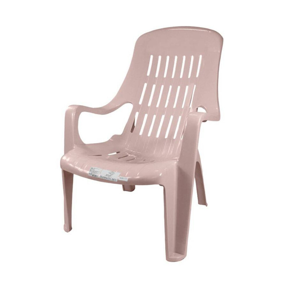 SUMMER SET เก้าอี้พลาสติกเอนนอน รุ่น สุขสบาย FT-234/A ขนาด 58x51x85 ซม. สีชมพูอ่อน