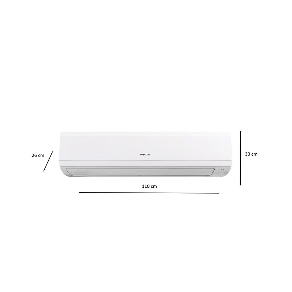 HITACHI เครื่องปรับอากาศ Non Inverter ขนาด 24000 BTU รุ่น RAK-BH24PCAST สีขาว