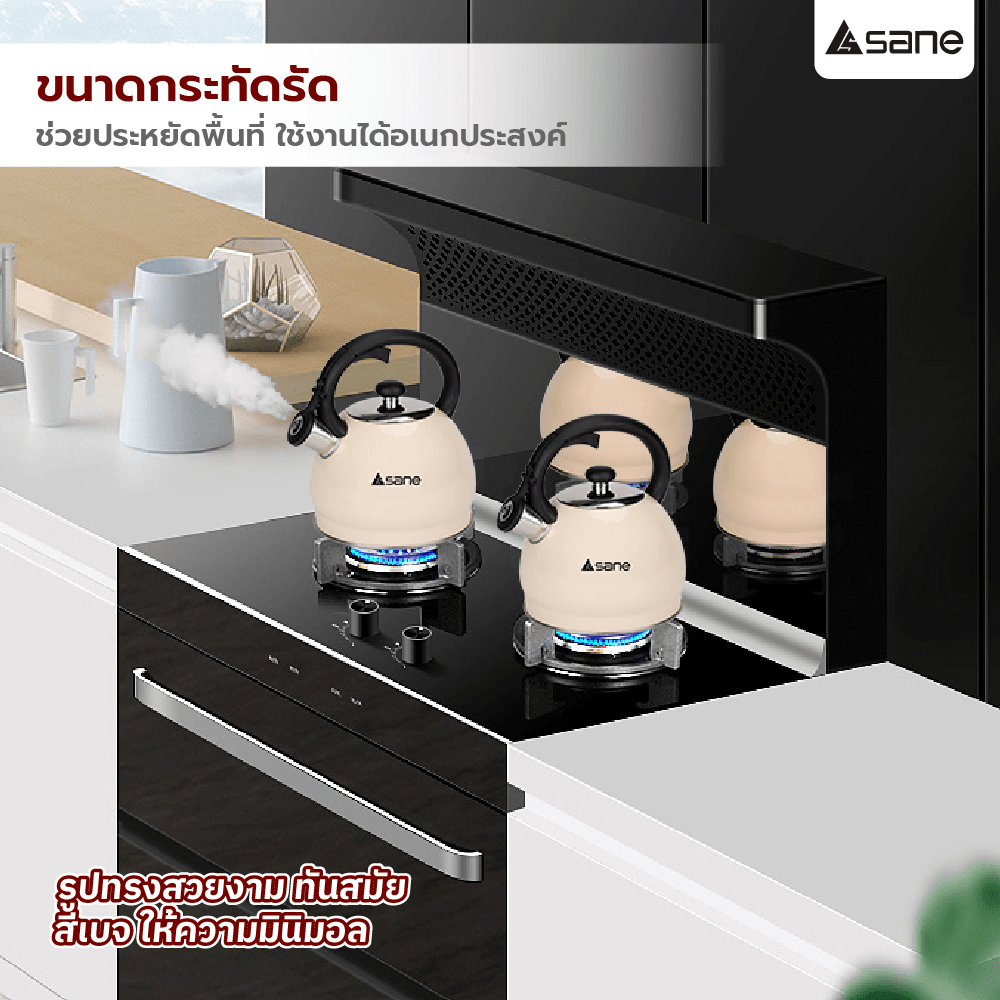 SANE กาต้มน้ำ 17x21.5 ซม. KAWIS สีเบจ