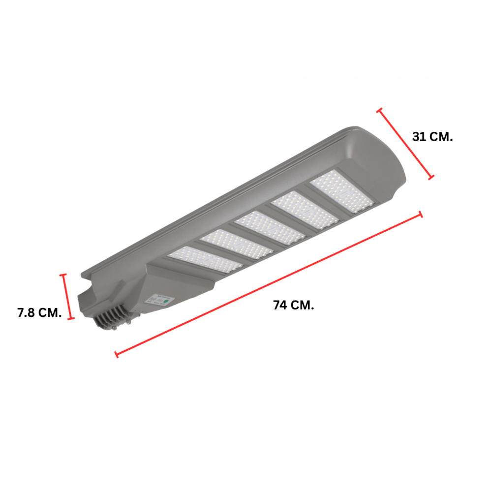 EILON โคมไฟถนนโซล่าเซลล์ 300W รุ่น ETLD-LW5T-300DL แสงเดย์ไลท์ พร้อมรีโมทคอลโทรล