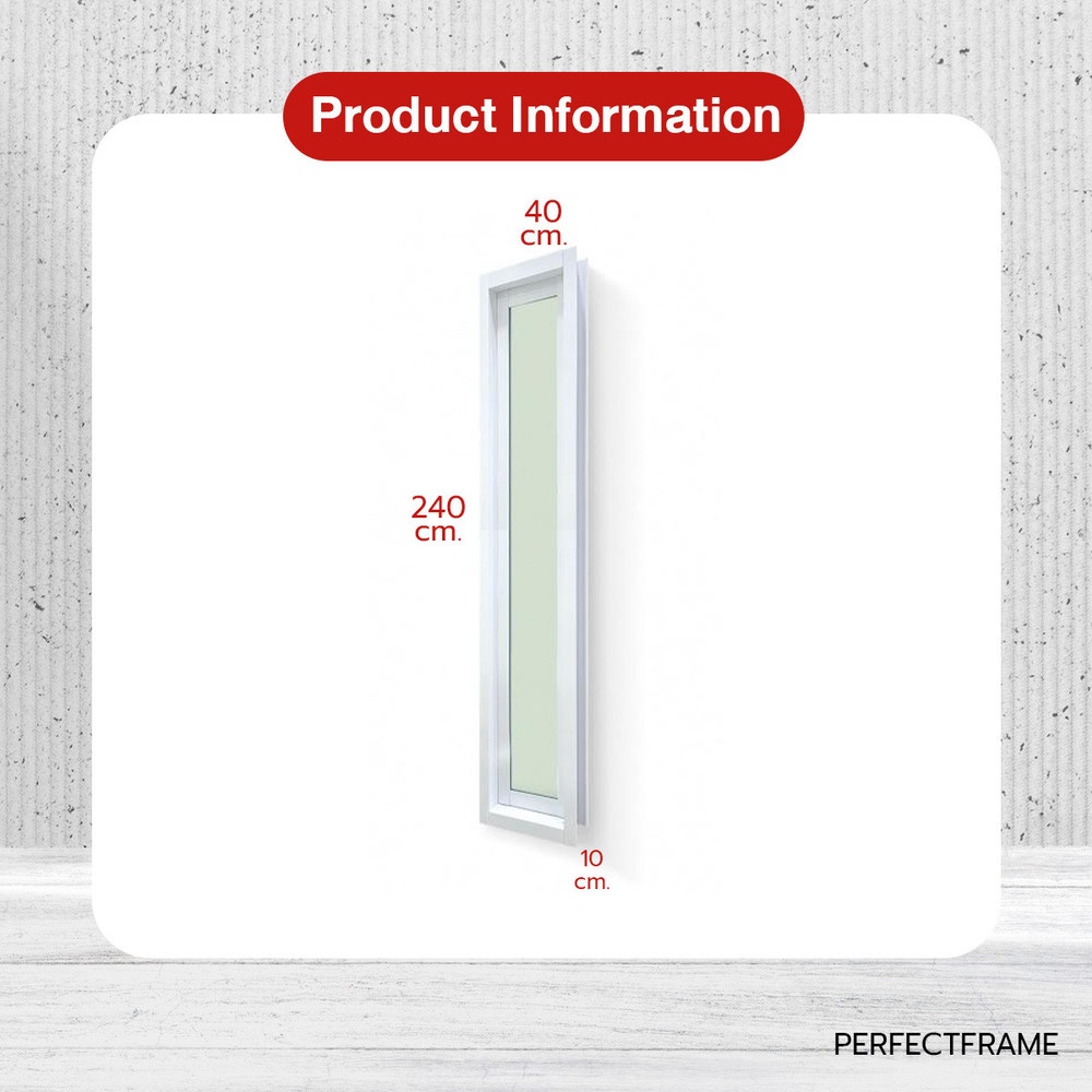 Perfectframe ช่องแสงUPVC 240X40 cm. สีขาว