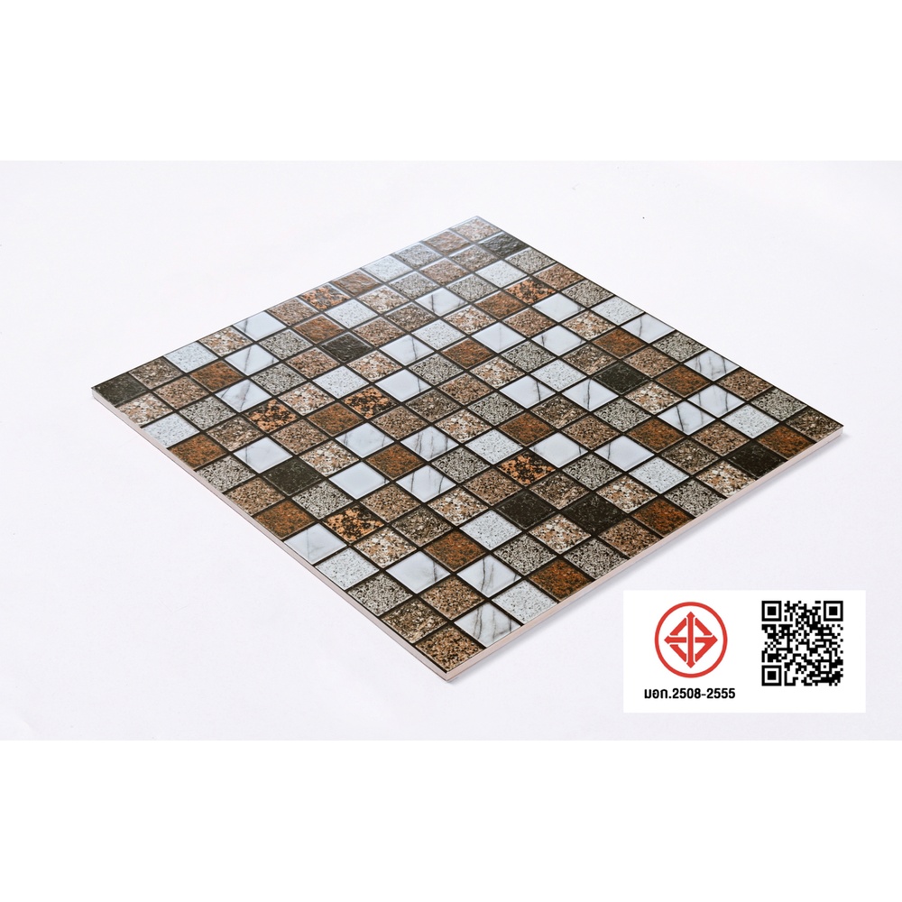 Marbella กระเบื้องเซรามิคปูพื้น 40X40 ซม. รุ่น โมเสก HK2409 Matt (12P)