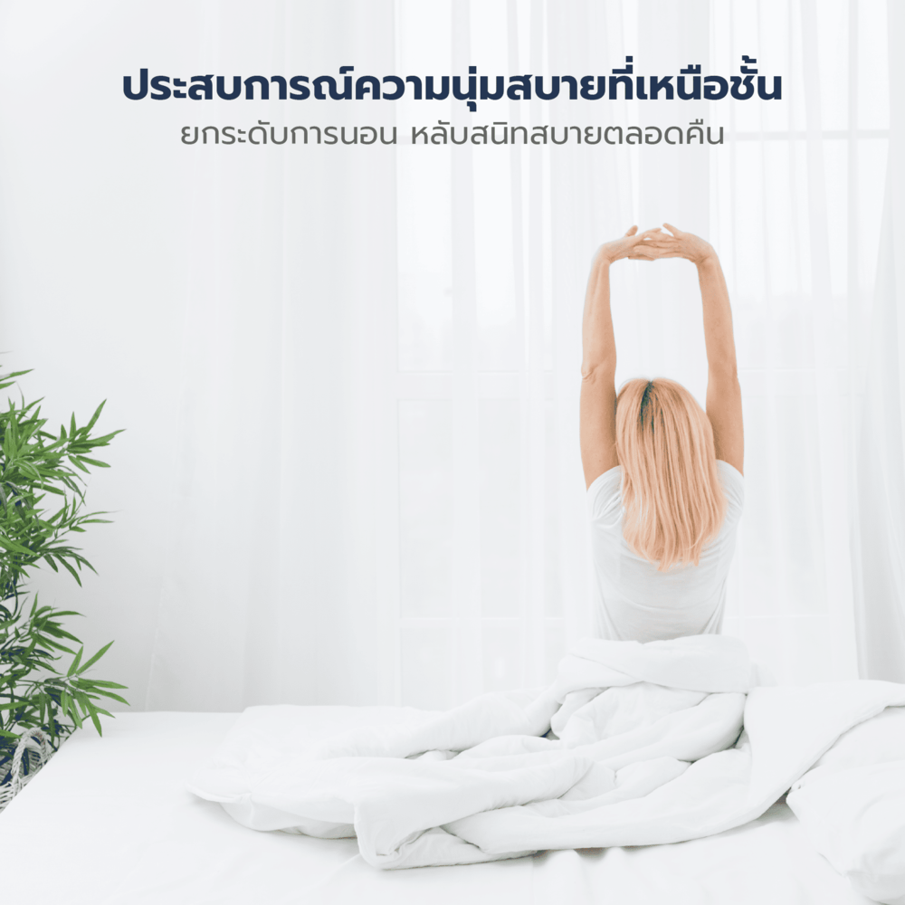 TRUFFLE ผ้ารองที่นอนแบบเย็น กันน้ำและไรฝุ่น รุ่น DELIGHT-01 ขนาด 120×200×25ซม. สีฟ้าอ่อน