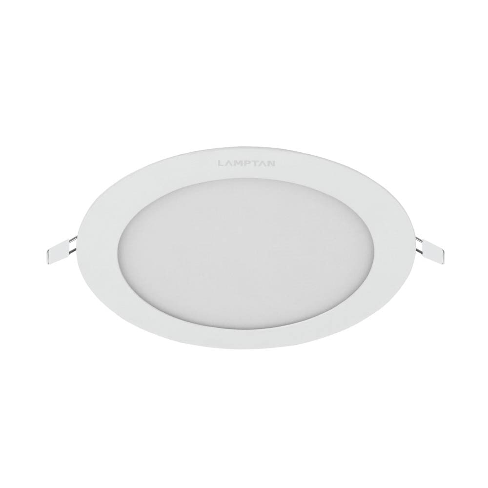 LAMPTAN โคมดาวน์ไลท์ LED แบบฝังหน้ากลม 6นิ้ว 12W รุ่นแอ๊ดจัสท์ 3แสง