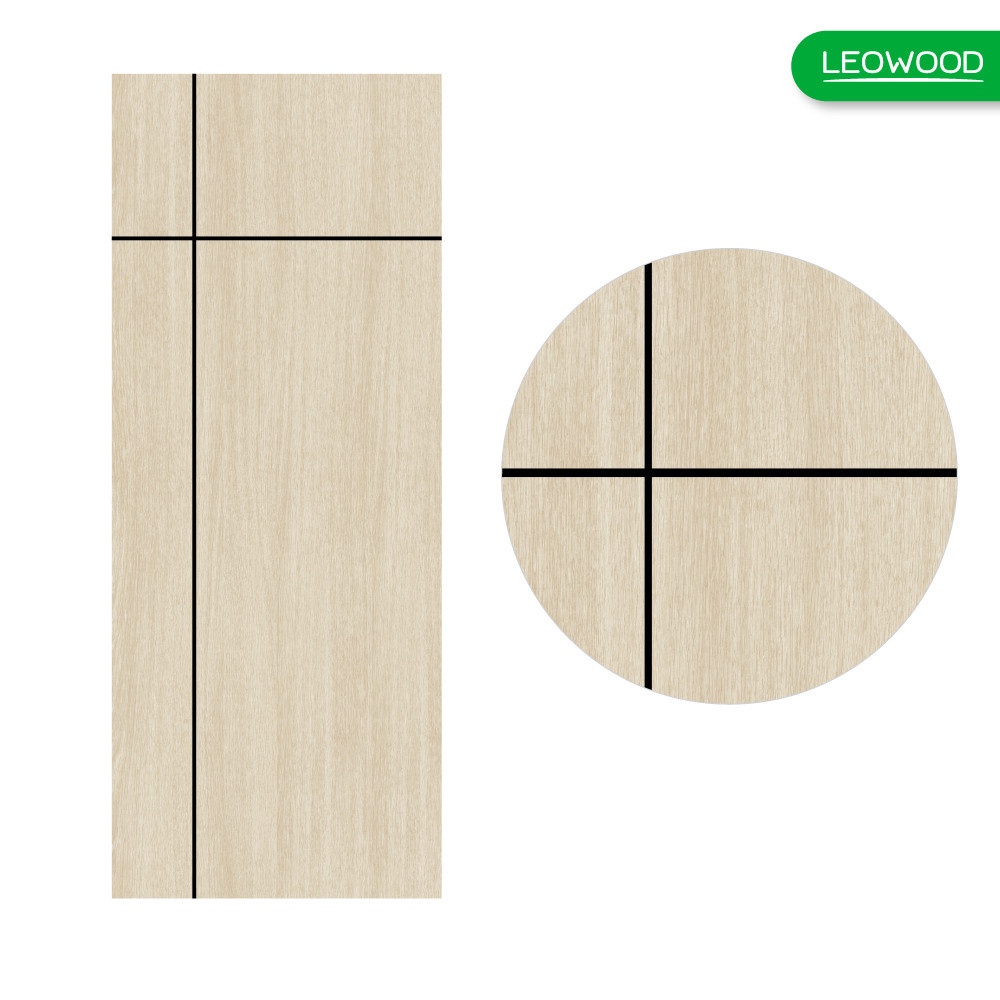 LWD ประตูไม้เคลือบเมลามีนภายใน iDoor S6 ลาย 03 สี Tango ขนาด 3.5x80x200 ซม.