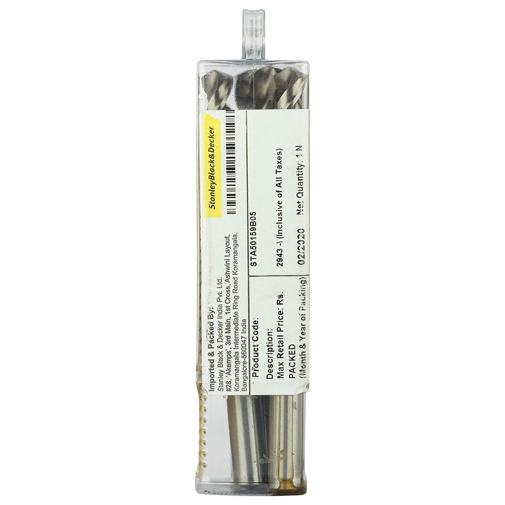 STANLEY ดอกเจาะเหล็ก HSS 12.5 มม. (แพ็ค 5) รุ่น STA50159B05