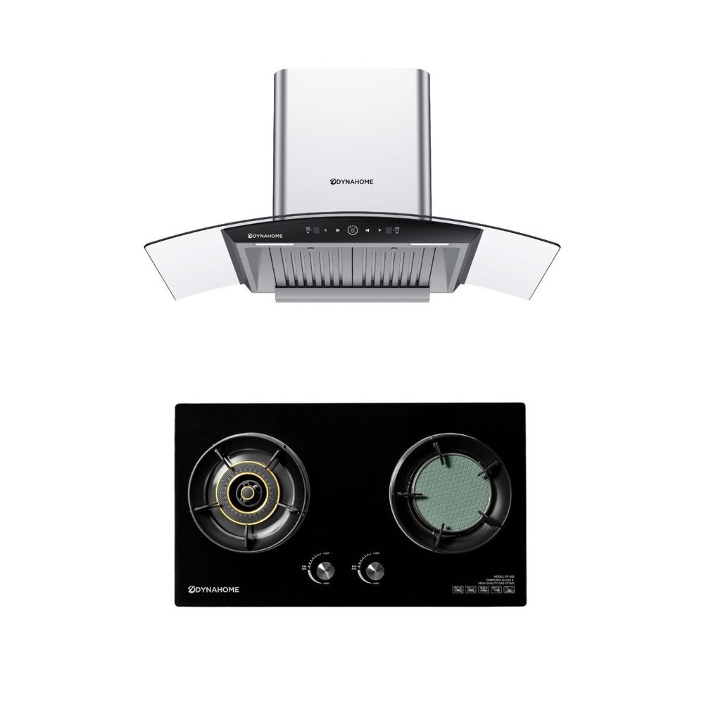DYNAHOME ชุดเซ็ทเครื่องดูดควัน DH-219-9S + เตาแก๊ส DF-922