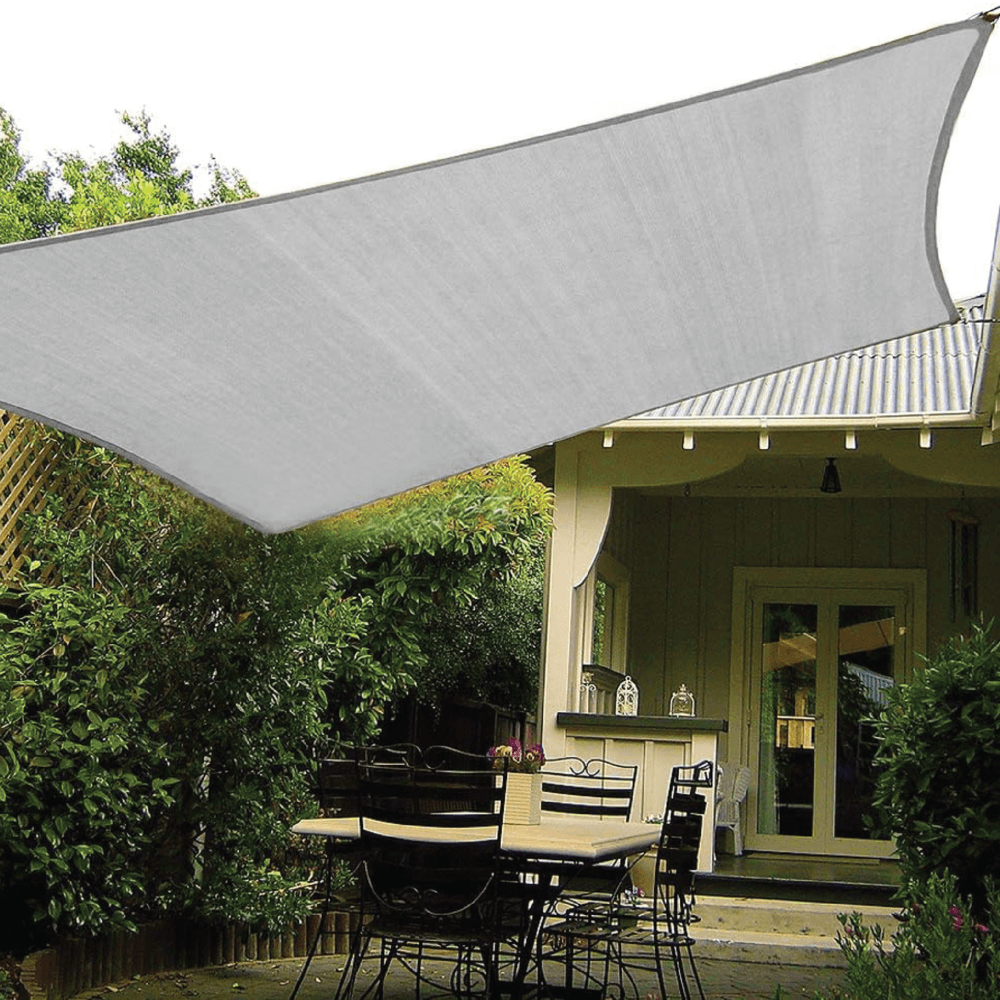 POLLO สแลน HDPE รุ่น SH3214-80 ขนาด 2x4 ม.90% (3เข็ม) สีขาว เจาะตาไก่พร้อมเชือก