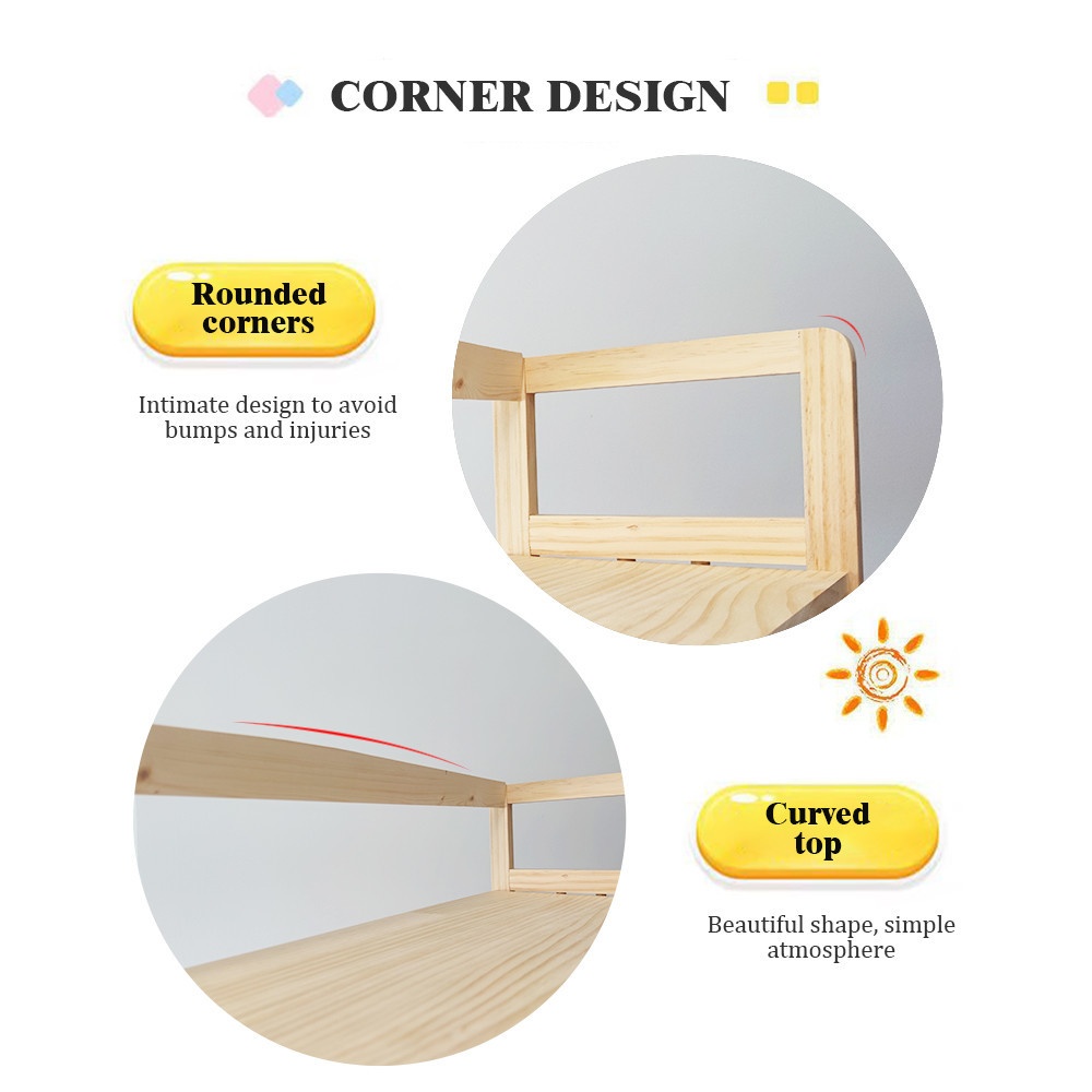 DELICATO ชั้นวางของไม้สน 3 ชั้น รุ่น PINE03 ขนาด 25x80x80 ซม. สีไม้